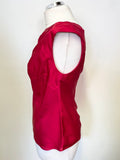 COAST RED SLEEVELESS TOP SIZE 12