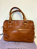 MODALU PIPPA CHESTNUT BROWN LEATHER TOTE BAG