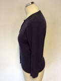 COAST NAVY BLUE LACE TRIM CARDIGAN SIZE 12