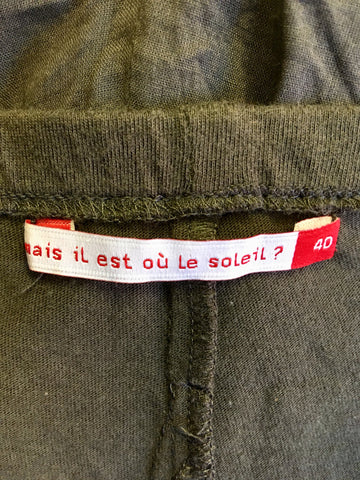 MAIS IL EST OU LE SOLEIL BROWN PARACHUTE SKIRT SIZE 40 UK 12