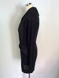BRAND NEW ALL SAINTS BLACK KNIT ROLA PANEL DRESS SIZE S