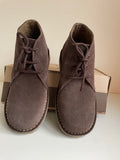 COTTON TRADERS CHOCOLATE BROWN SUEDE DESERT BOOTS SIZE 7/40