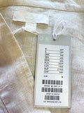 BRAND NEW COS CREAM LINEN UNLINED OVER SHIRT/JACKET SIZE M