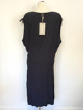 BRAND NEW CHARLI SHAYE DARK BLUE TIE SIDE SHIFT DRESS SIZE 12