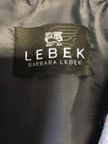 BARBARA LEBEK GREY WOOL & CASHMERE LONG COAT SIZE 14