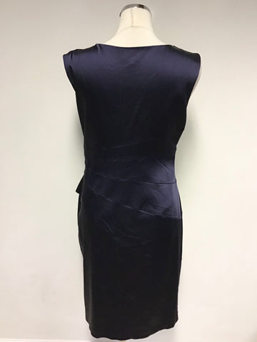 PHASE EIGHT NAVY BLUE SPECIAL OCCASION SLEEVELESS PENCIL DRESS SIZE 14