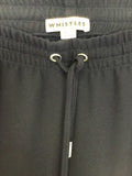 WHISTLES NAVY BLUE ELASTICATED DRAWSTRING WAIST TROUSERS SIZE 8