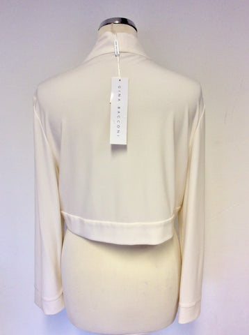 BRAND NEW GINA BACCONI IVORY BOLERO JACKET SIZE 20