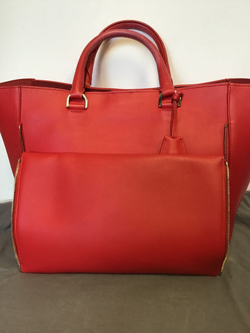 MULBERRY HIBISCUS CLASSIC WILLOW SILKY CALF LEATHER TOTE BAG