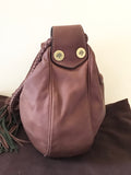 MULBERRY BROWN ANGELICA SOFT NAPPA LEATHER TASSEL BAG
