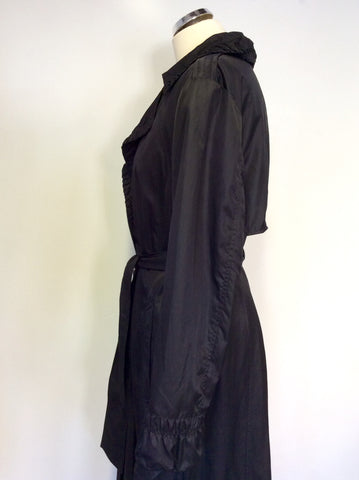 GELCO STYLISH BLACK LONG TIE WAIST MAC SIZE 16