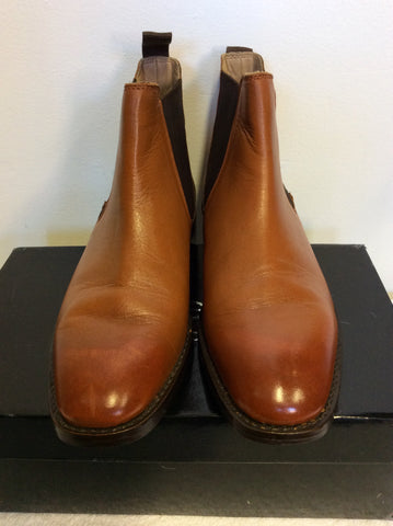 BRAND NEW LACEYS ALL LEATHER TAN CHELSEA BOOTS SIZE 5/38