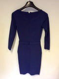 REISS BLUE KATIE BODYCON DRESS SIZE XS