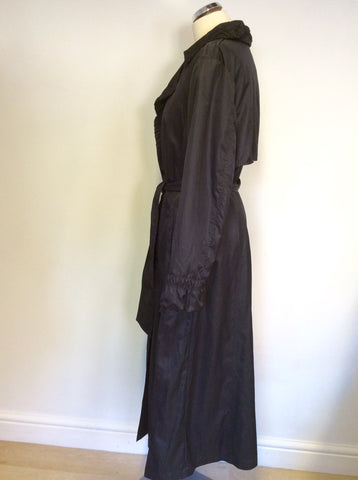 GELCO STYLISH BLACK LONG TIE WAIST MAC SIZE 16