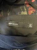 KAREN MILLEN BLACK FLORAL PRINT SLEEVELESS PENCIL DRESS SIZE 10