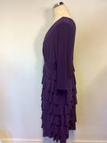 FRANK LYMAN PURPLE TIERED SPECIAL OCCASION DRESS SIZE 18