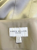 KAREN MILLEN BRONZE SATIN JEWEL EMBELLISHED SPECIAL OCCASION DRESS SIZE 12