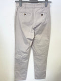 PURE COLLECTION STONE COTTON TAPERED LEG TROUSERS SIZE 8S