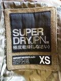 SUPERDRY ARMY GREEN WOOL BLEND REGIMENT COAT SIZE XS