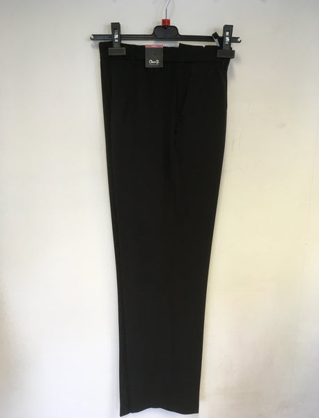 BRAND NEW WITH TAGS OSCAR B MISS SOPHIE SLIMFIT BLACK TROUSERS SIZE 18
