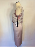 BRAND NEW VERA MONT OYSTER BEIGE & PINK PENCIL DRESS & BOLERO JACKET SIZE 8