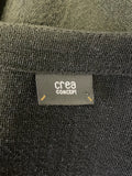 CREA CONCEPT BLACK  LIGHT WEIGHT LINEN BLEND JACKET SIZE 38 UK 12