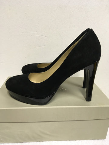 MINT VELVET BLACK SUEDE HEELS SIZE 6/39
