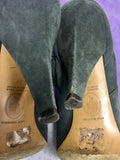 LULU GUINNESS GREY SUEDE DRAWSTRING TIE ANKLE BOOTS SIZE 6/39