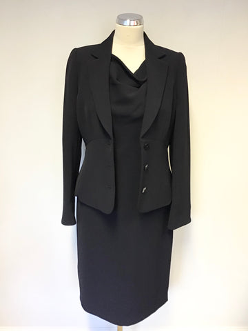 HOBBS NAVY BLUE JACKET & PENCIL DRESS SUIT SIZE 12
