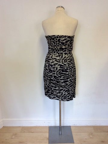 BRAND NEW PAUL SMITH ANIMAL PRINT STRAPLESS DRESS SIZE 42 UK 10