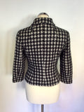 NOA NOA BLACK,GREY & SILVER CHECK JACKET SIZE S