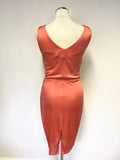 LK BENNETT CORAL SLEEVELESS PENCIL DRESS SIZE 10