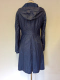 NOA NOA BLUE SPOT HOODED RAINCOAT/MAC SIZE XS
