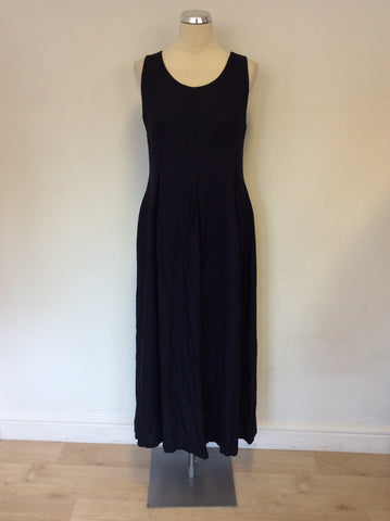 LAURA ASHLEY DARK BLUE SLEEVELESS LONG DRESS SIZE 12