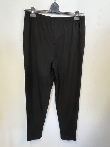 PHASE EIGHT BLACK ELASTICATED WAIST TAPERED LEG TROUSERS SIZE 12