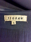 JIGSAW BLACK WRAP AROUND DRESS SIZE S