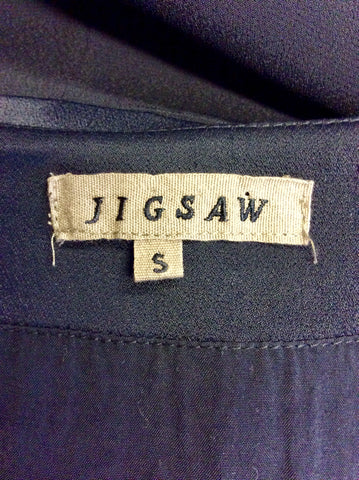 JIGSAW BLACK WRAP AROUND DRESS SIZE S