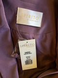 BRAND NEW SPIRITO DI ARTIGIANO MULBERRY SILK LONG JACKET SIZE 22