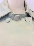 MULBERRY LIGHT GREEN COLOUR WASH LEATHER JACKET SIZE 10