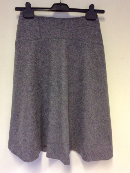 HOBBS GREY WOOL WOOL BLEND SKIRT SIZE 8