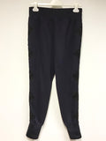 BRAND NEW TED BAKER NAVY BLUE LIZEEB LACE TRIM JOGGERS SIZE 2 UK 10/12