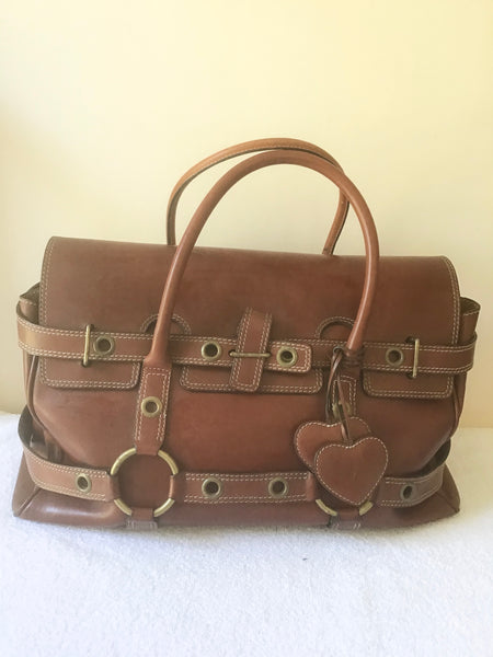 VINTAGE MULBERRY FOR LUELLA BARTLEY TAN LEATHER LIMITED EDITION GISELLE BAG