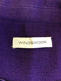 WINDSMOOR PURPLE PLEATED TRIM JACKET SIZE 22