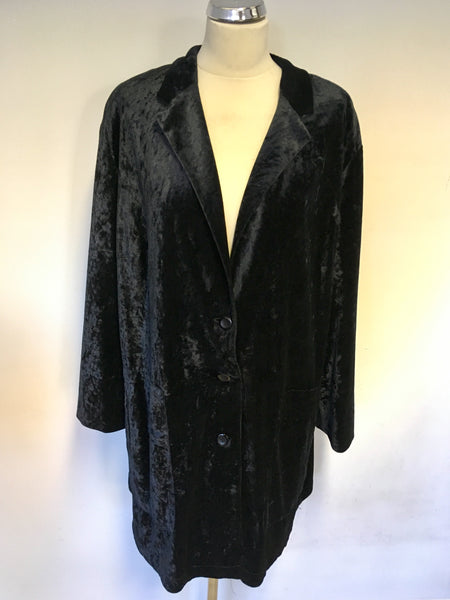 WILLE BLACK VELVET LONLINE JACKET SIZE 20