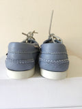 BRAND NEW SEBAGO LIGHT BLUE CASUAL MARINE DOCKSIDERS LEATHER BOAT SHOES SIZE 4/37