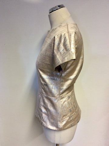 BRAND NEW STILLS BLUSH PINK & SILVER OCCASION TOP SIZE 36 UK 8/10