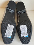 BRAND NEW MARKS & SPENCER PEWTER LEATHER TASSEL TRIM LOAFER FLATS SIZE 5.5/39 WIDE FIT