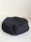 HOBBS CHARCOAL GREY 100% WOOL BERET SIZE M