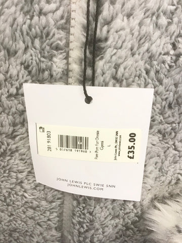 BRAND NEW JOHN LEWIS GREY HOODED ONE PIECE SIZE L