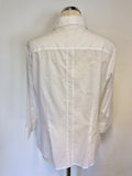 HOBBS WHITE COTTON 3/4 SLEEVES SHIRT SIZE 16